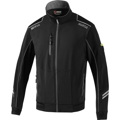 Sparco TECH LIGHT-SHELL softshellová bunda čierna-Sivá