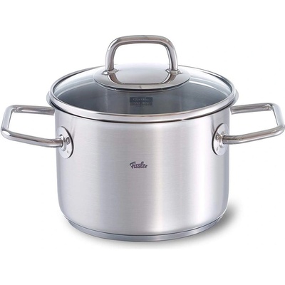 Vysoký kastrol VISEO 16 cm, stříbrná, nerezová ocel, Fissler