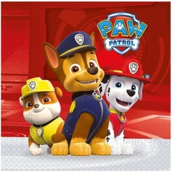 Procos Papierové servítky Paw Patrol Ready For Action 33x33cm 20ks