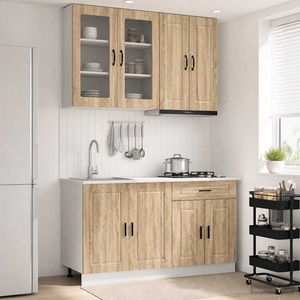 vidaXL Кухненски единица PORTO 4 бр. Дъб сонома Инженерна дървесина (3438337)