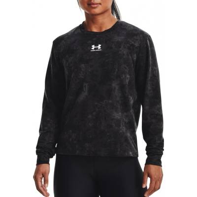 Under Armour Rival Terry Print Crew-BLK 1373036-001