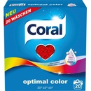 Prášky na praní Coral prášek na praní pro barevné prádlo 20 PD 1,4 kg