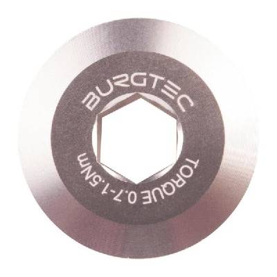 Болт за курбел BURGTEC Shimano Hollowtech II - Rhodium сребрист