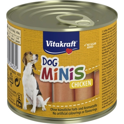 Vitakraft Dog Minis hydinové párky 120 g