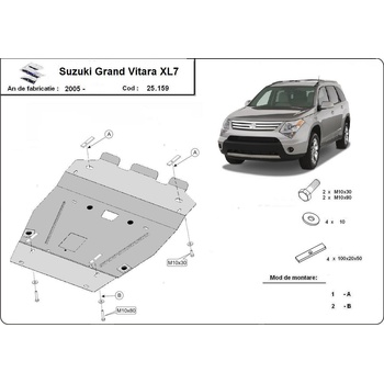 Scut Motor - Румъния Метална кора под двигател suzuki grand vitara от 2005 до 2015 (72328)