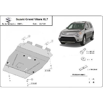 Scut Motor - Румъния Метална кора под двигател suzuki grand vitara от 2005 до 2015 (72328)