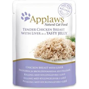 Image 1 of Applaws Chicken with Liver in Jelly - пауч пиле и дроб в желе 70 гр 8251CE-A