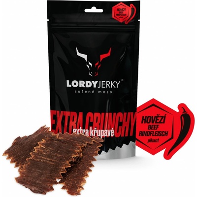 LORDYjerky HOVĚZÍ sušené maso CHILLI 100 g
