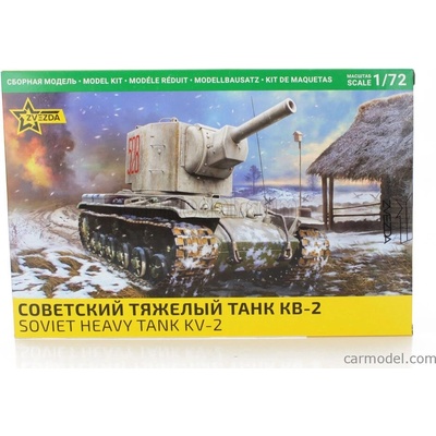 Zvezda Tank Kv2 Soviet Heavy Tank Military 1945 1:72