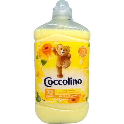 Coccolino омекотител, Happy yellow, 68 пранета, 1.70 литра