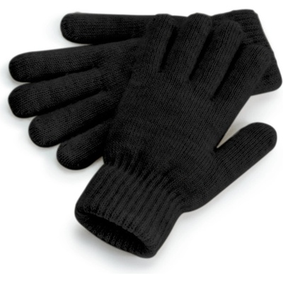 Beechfield Pletené rukavice B387 black marl