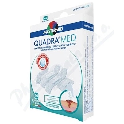 Pietrasanta Pharma Quadra Med Náplasti jemné 40 ks 5 velikostí