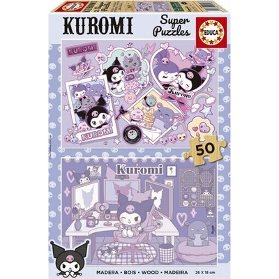 EDUCA Drevené Kuromi 2x50 dielov