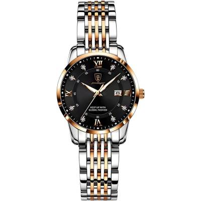 Poedagar Часовник poedagar la-35034 - Сребристо / Златисто / Розово kp35034 (la-35034)