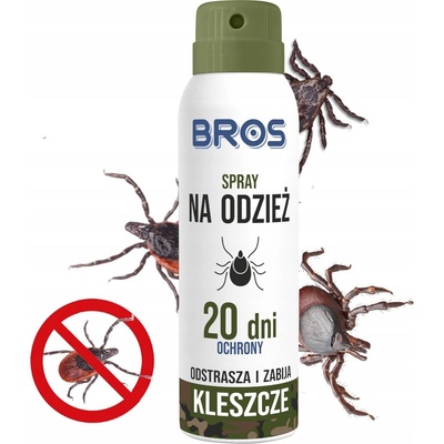 Bros spray na oblečení odpuzující a hubící klíšťata 90 ml