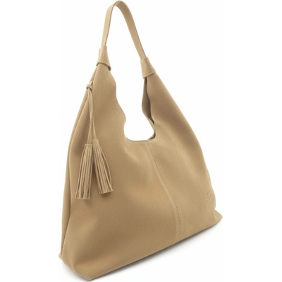 Caramelo dámská kožená kabelka 2 v 1 51167 Camel