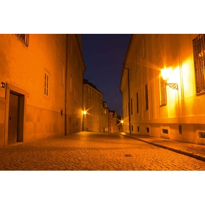 DIMEX ART Флизелинов фототапет нощна улица в прага 375 x 250 см