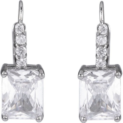 Prima-obchod náušnice z nerezové oceli s broušenými kamínky barva crystal 101859