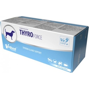 VetFood Thyroforce - подпомага правилното функциониране на щитовидната жлеза на животните, 120 капсули - Полша