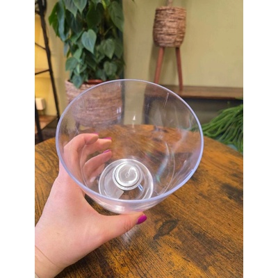 Obal průhledný s drenáží plast 15 cm