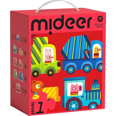 Mideer LEVEL UP! 01 Doprava 8v1 2,3,4,5 a 6 dílků