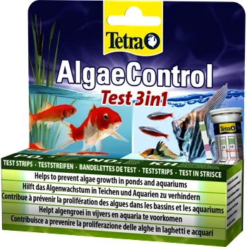 TETRA Test AlgaeControl 3in1 е удобният начин да помогнете за предотвратяване на растежа на водорасли в езера и аквариуми - 25 бр