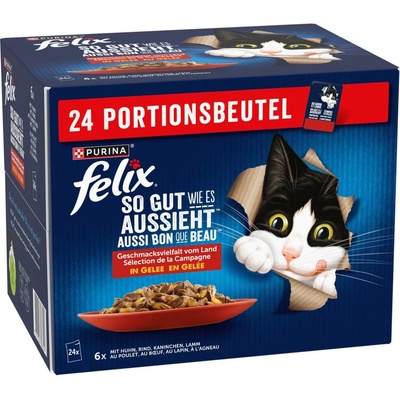 Felix Fantastic kuře, hovězí, králík, jehněčí 24 x 85 g