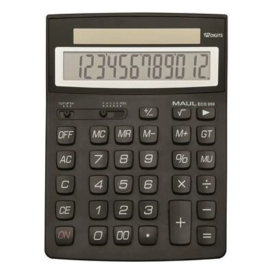 MAUL Eco 950 stolová 12-miestna kalkulačka čierna
