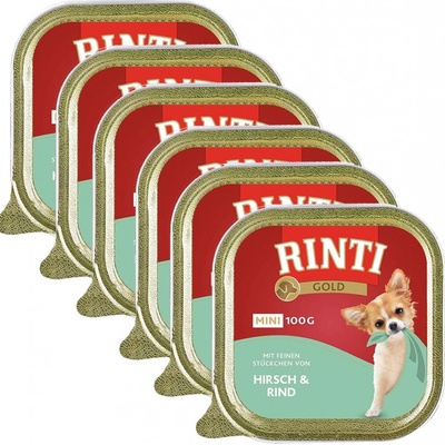 Rinti Gold Mini Adult Dog jeleň a hovädzie 6 x 100 g