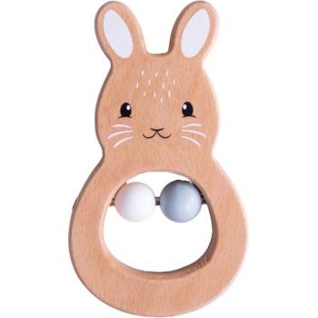 Bigjigs Бебешка дрънкалка Bigjigs - Заек (RT32007)