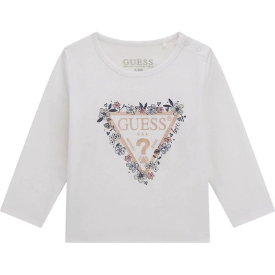 Guess Блуза с дълъг ръкав Guess - Цветя, бяла, 18 м (20254-A5BI02-J1314-G011-18M)