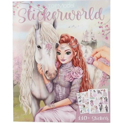 Kreativní sešit Top Model Stickerworld 110 samolepek kexy s koníkem
