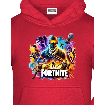 Dětská mikina Fortnite Červená