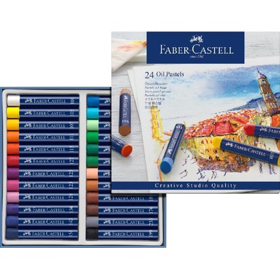 Faber-Castell Olejové pastely 24 barev – Zboží Dáma