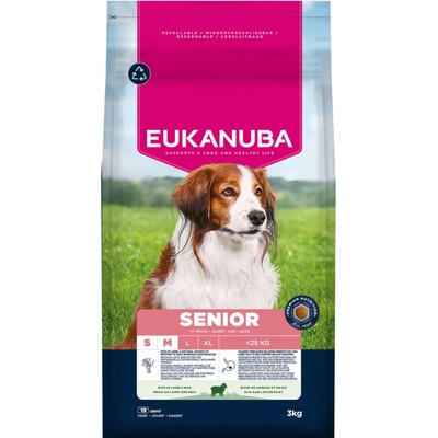 Eukanuba Premium Nutrition Senior Small & Medium Breed Lamb & Rice 3 kg