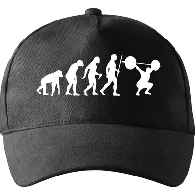 Evolution fitness so zahnutým šiltom a mosaznou sponou Čierna