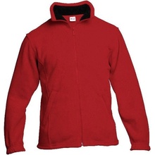 Xfer Mikina fleece na zip F1-RED červená/černá