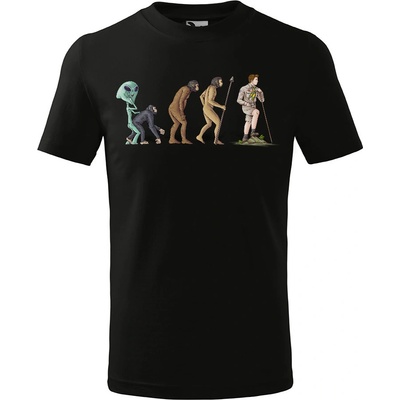 Impar tričko Evoluce skauta dětské černá