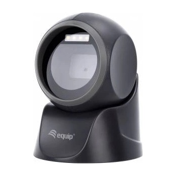 Htc equipement Equip 351027 четец на баркодове Фиксиран баркод четец 1D/2D LED Черен