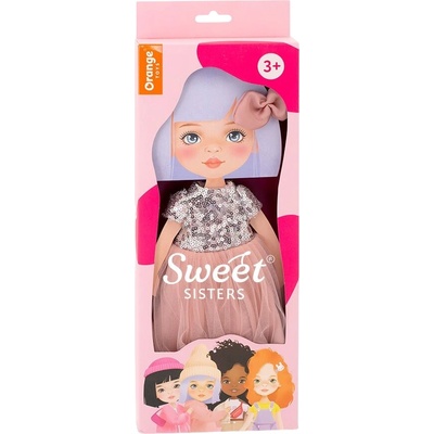 Orange Toys Комплект дрехи за кукла Orange Toys Sweet Sisters - Розова рокля с пайети (S05)
