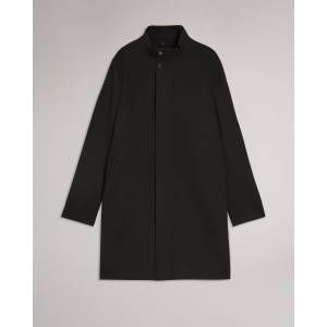 Ted Baker Палто Ted Baker Mens FunnelCoat Overcoat - Dk-Green