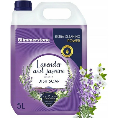 Glimmerstone Tekutý prostředek na mytí nádobí Levandule + Jasmín 5 l