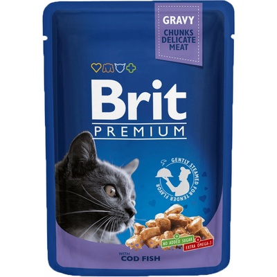 Brit Premium Cat Cod Fish 24 x 100 g