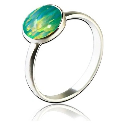 Nubis Stříbrný prsten s opálem NBP95 OP11