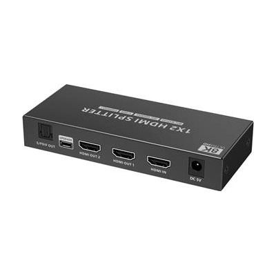 PremiumCord HDMI 2.1 splitter 1-2 porty, 8K@60hz, 4K@120Hz, 1080p, HDR+ KHSPLIT2M – Zboží Živě