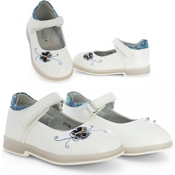 Dětské polobotky s profilovanou koženou vložkou na suchý zip 6475