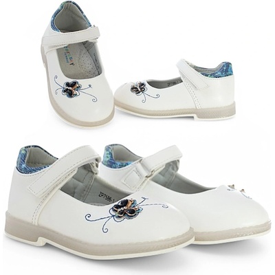 Dětské polobotky s profilovanou koženou vložkou na suchý zip 6475