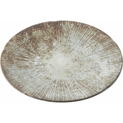 MIJ Tanier na predjedlo ICE WHITEWASH 22 cm biela keramika