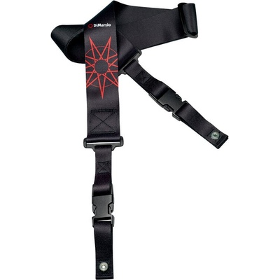 DiMarzio Jim Root #4 Black ClipLock Black Колан за китара (10005779)