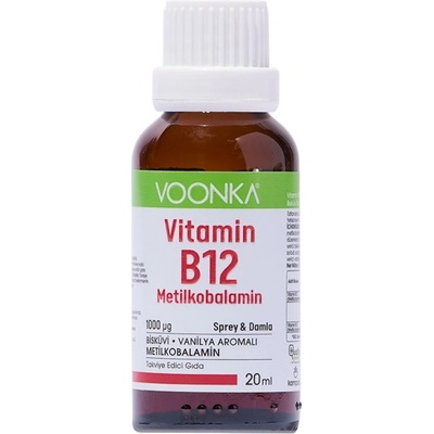 Voonka Vitamin B12 Spray & Drop 1000 mcg [20 мл] Ванилия